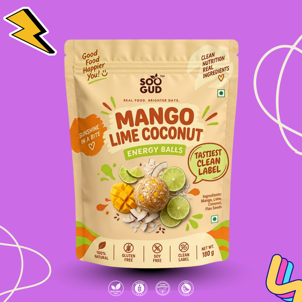 Soogud Mango Lime Coconut Energy Balls